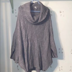 Size 22/24 cowl neck poncho type sweater